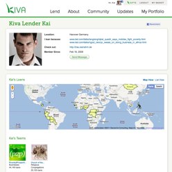 Kiva Lender Page